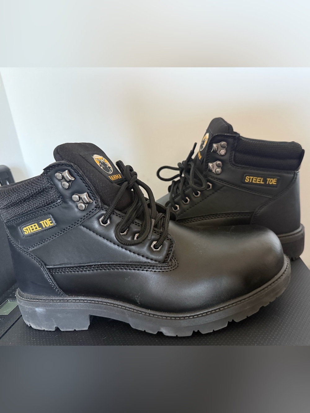 Brahma Steel Toe Work Boots – Black